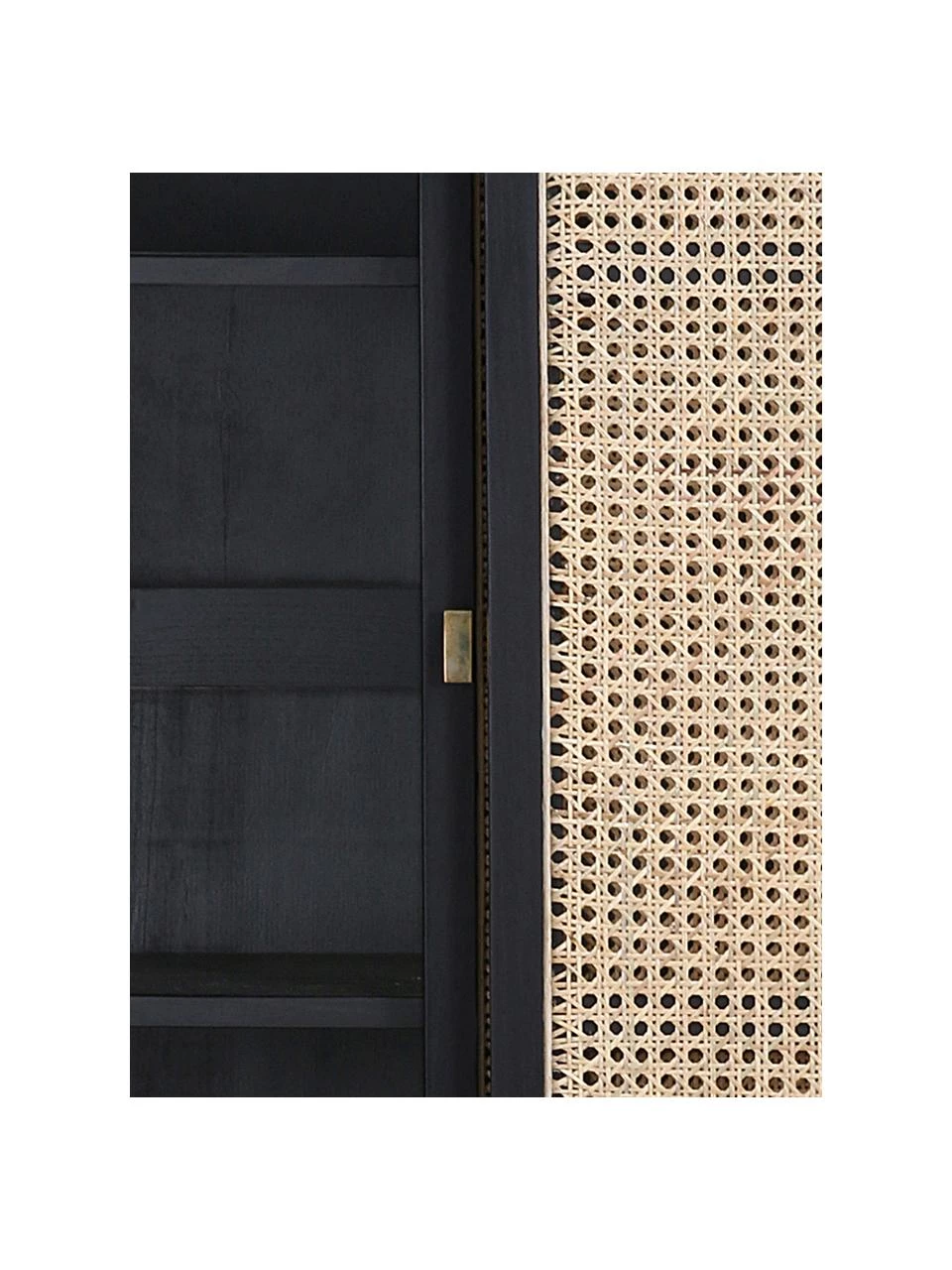 HKliving Schrank Retro mit Wiener Geflecht und Schiebetüren, 2-türig, B 95 x H 140 cm 6 HKliving Schrank Retro mit Wiener Geflecht und Schiebetüren, 2-türig, B 95 x H 140 cm – Bild 6