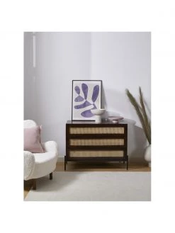 Westwing Collection Schubladenkommode Vienna mit Wiener Geflecht in Dunkelbraun, B 105 x H 78 cm -Flur & Diele Verkäufe Schubladenkommode Vienna mit Wiener Geflecht in Dunkelbraun 3