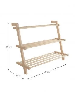 Jotex Schuhregal Eddison mit 3 Ablageflächen aus Kiefernholz, B 80 x H 65 cm -Flur & Diele Verkäufe Schuhregal Eddison mit 3 Ablageflachen aus Kiefernholz 2