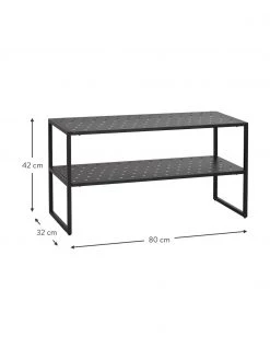 Rowico Schuhregal Malone aus Metall in Schwarz, B 80 x H 42 cmNur noch 1 Artikel verfügbar -Flur & Diele Verkäufe Schuhregal Malone aus Metall in Schwarz 2