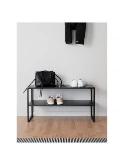 Rowico Schuhregal Malone aus Metall in Schwarz, B 80 x H 42 cmNur noch 1 Artikel verfügbar -Flur & Diele Verkäufe Schuhregal Malone aus Metall in Schwarz 5