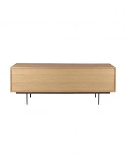 Sideboard Allure mit Schublade und Türen aus Eichenholzfurnier, B 200 x H 75 cm -Flur & Diele Verkäufe Sideboard Allure mit Schublade und Turen aus Eichenholzfurnier 4