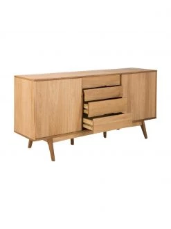Sideboard Bettina mit Schubladen und Eichenholzfurnier, B 180 x H 84 cm -Flur & Diele Verkäufe Sideboard Bettina mit Schubladen und Eichenholzfurnier 5