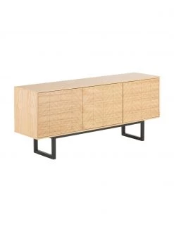 Woodman Sideboard Camden mit Türen und Eichenholzfurnier, B 175 x H 75 cm