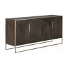 Westwing Collection Sideboard Harry mit Türen aus massivem Mangoholz, B 175 x H 85 cm