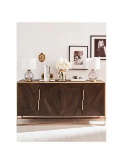 Westwing Collection Sideboard Harry mit Türen aus massivem Mangoholz, B 175 x H 85 cm -Flur & Diele Verkäufe Sideboard Harry mit Turen aus massivem Mangoholz 2