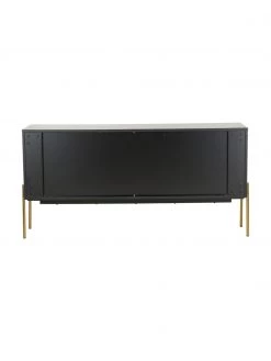 Westwing Collection Sideboard Jesper mit Türen in Schwarz, B 160 x H 80 cm 11 Westwing Collection Sideboard Jesper mit Türen in Schwarz, B 160 x H 80 cm -Flur & Diele Verkäufe Sideboard Jesper mit Turen in Schwarz 5