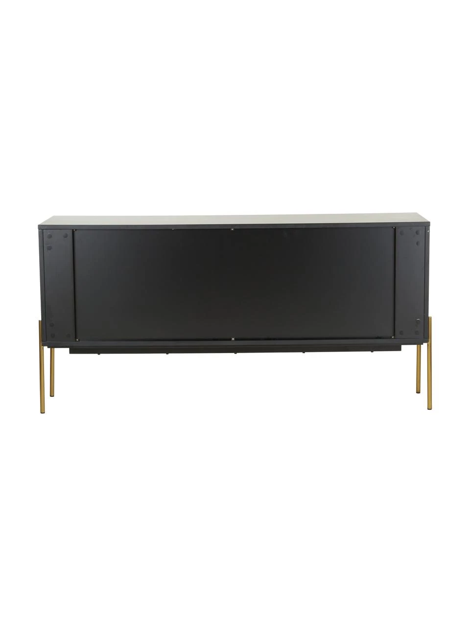 Westwing Collection Sideboard Jesper mit Türen in Schwarz, B 160 x H 80 cm 6 Westwing Collection Sideboard Jesper mit Türen in Schwarz, B 160 x H 80 cm – Bild 6