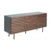 Sideboard Kesia mit Türen und Walnussfurnier, B 162 x H 74 cm
