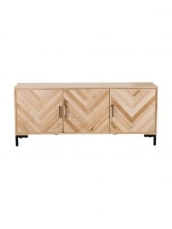 Westwing Collection Sideboard Leif mit Türen aus massivem Eschenholz, B 177 x H 75 cm 9 Westwing Collection Sideboard Leif mit Türen aus massivem Eschenholz, B 177 x H 75 cm -Flur & Diele Verkäufe Sideboard Leif mit Turen aus massivem Eschenholz 3
