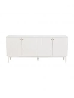 Rowico Sideboard Lewiston mit geriffelter Front in Weiß, B 161 x H 70 cm -Flur & Diele Verkäufe Sideboard Lewiston mit geriffelter Front in Weiss 4