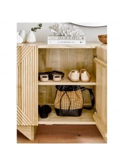 Westwing Collection Sideboard Louis aus Massivholz mit Türen, B 177 x H 75 cm -Flur & Diele Verkäufe Sideboard Louis aus Massivholz mit Turen 2