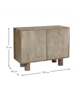 Sideboard Tess aus massivem Mangoholz, B 100 x H 75 cm -Flur & Diele Verkäufe Sideboard Tess aus massivem Mangoholz 2