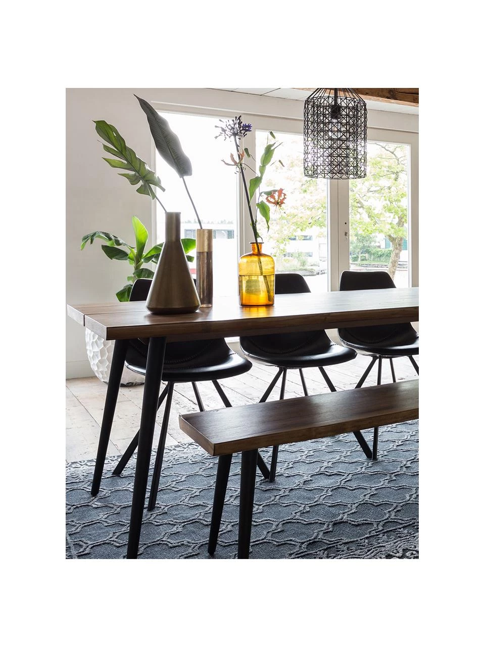 Dutchbone Sitzbank Alagon mit Baumkante, B 140 x H 45 cm 3 Dutchbone Sitzbank Alagon mit Baumkante, B 140 x H 45 cm – Bild 3