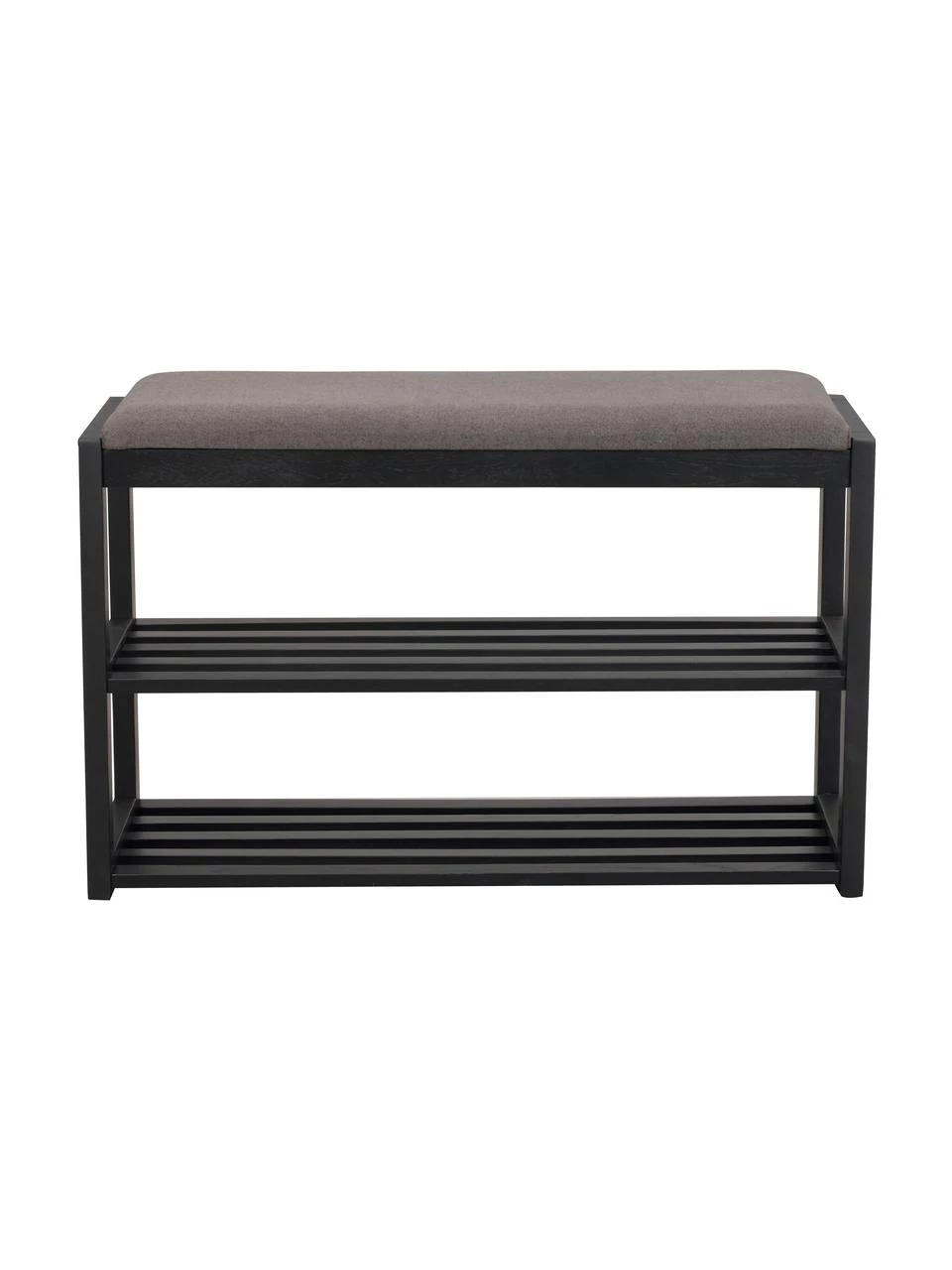 Rowico Sitzbank Confetti mit Schuhregal aus Eichenholz in Schwarz, B 80 x H 52 cmNur noch wenige verfügbar 3 Rowico Sitzbank Confetti mit Schuhregal aus Eichenholz in Schwarz, B 80 x H 52 cmNur noch wenige verfügbar – Bild 3