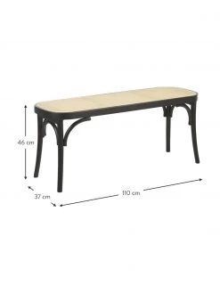 Westwing Collection Sitzbank Franz mit Wiener Geflecht, B 110 x H 47 cm 8 Westwing Collection Sitzbank Franz mit Wiener Geflecht, B 110 x H 47 cm -Flur & Diele Verkäufe Sitzbank Franz mit Wiener Geflecht 2