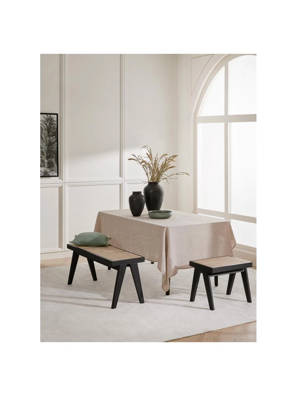 Westwing Collection Sitzbank Sissi mit Wiener Geflecht, B 110 x H 48 cm 4 Westwing Collection Sitzbank Sissi mit Wiener Geflecht, B 110 x H 48 cm – Bild 4