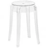 Kartell Transparenter Hocker Charles Ghost, Ø 39 x H 46 cm