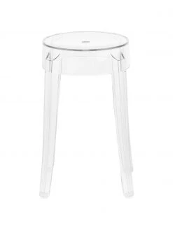 Kartell Transparenter Hocker Charles Ghost, Ø 39 x H 46 cm -Flur & Diele Verkäufe Transparenter Hocker Charles Ghost 3