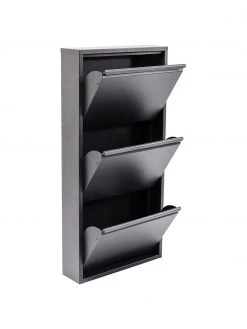 Kare Design Wand-Schuhschrank Caruso mit 3 Klappfächern, B 50 x H 103 cm -Flur & Diele Verkäufe Wand Schuhschrank Caruso mit 3 Klappfachern 5