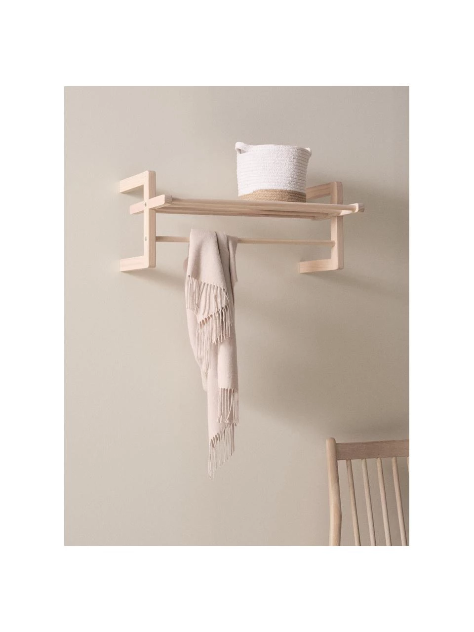 Jotex Wandgarderobe Eddison mit Hutablage aus Kiefernholz, B 70 x T 38 cmNur noch wenige verfügbar 2 Jotex Wandgarderobe Eddison mit Hutablage aus Kiefernholz, B 70 x T 38 cmNur noch wenige verfügbar – Bild 2