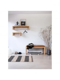 Wandgarderobe Rib aus Bambusholz, in verschiedenen Größen, B 45 x H 20 cm -Flur & Diele Verkäufe Wandgarderobe Rib aus Bambusholz in verschiedenen Grossen 2