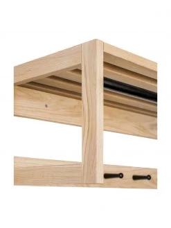 Woodman Wandgarderobe Slussen aus Eichenholz, B 100 x H 30 cm -Flur & Diele Verkäufe Wandgarderobe Slussen aus Eichenholz 4