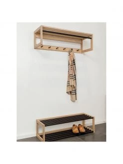 Woodman Wandgarderobe Slussen aus Eichenholz, B 100 x H 30 cm -Flur & Diele Verkäufe Wandgarderobe Slussen aus Eichenholz 5