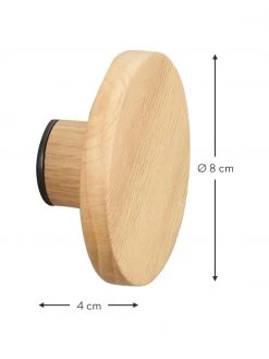 Rowico Wandhaken Milford aus Eichenholz, Ø 8 x T 4 cm -Flur & Diele Verkäufe Wandhaken Milford aus Eichenholz 2