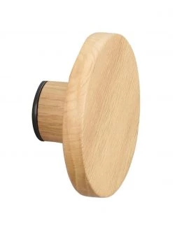 Rowico Wandhaken Milford aus Eichenholz, Ø 8 x T 4 cm