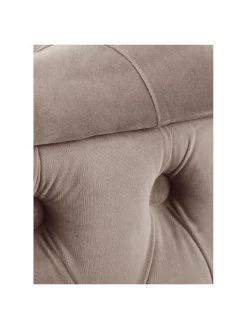 Westwing Collection XL Samt-Hocker Chiara mit Stauraum in Beige, Ø 70 x H 42 cm -Flur & Diele Verkäufe XL Samt Hocker Chiara mit Stauraum in Beige 5