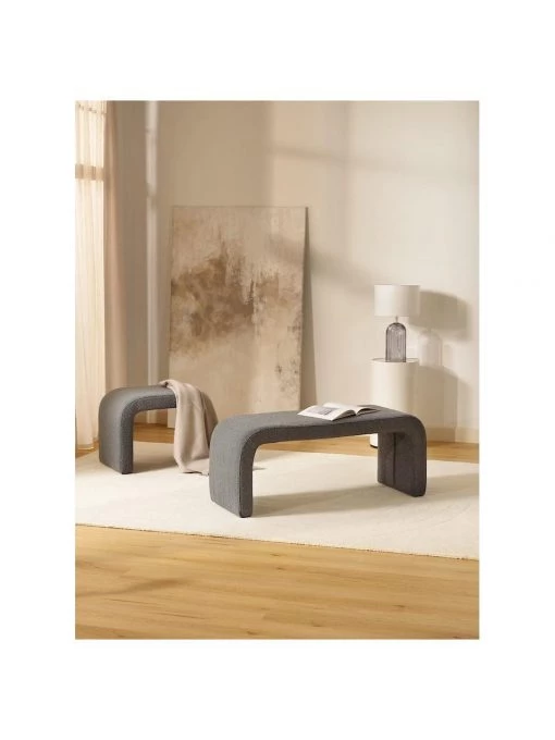 Flur & Diele Verkäufe 40 Flur & Diele Verkäufe -Flur & Diele Verkäufe Moderne Boucle Polsterbank Penelope in Grau 1 510x680 1